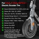 BANGTING 2-Pack 10x2.125 Tubeless Scooter Tires - Fits Models: 8.5x2.0, 8x2, 50-75-6.1, 102.0, 102-6.1, 102(54-152) | Verify Rim Size: 6.5-6.65" Diameter & 1.26-1.34" Width | Puncture-Resistant (Black)