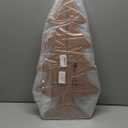 23.6 Inch Wooden Christmas Tree Shelf 4 Tier Display Tree Ornament Stand Corner Wooden Bookshelf Holder for Xmas Holiday Display Decoration(Brown)