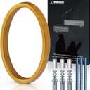 VONDERSO 5 Inch Floating House Numbers and Letters for Outside,Gold Metal Modern Outdoor Address Sign for Yard Street and Mailbox, Zinc Alloy Solid Address Numbers and Letters,number 0