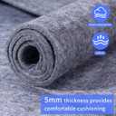 Extra Large Area Rug Cushioned Pad, 10x14 Ft Thick Felt Pad for Hardwood Floors, Keeps Rug in Place Soft