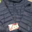 Reebok Womens Puffer Jacket - Lightweight Quilted Snow Glacier Shield Zip Up Bubble Winter Coat for Women with Hood & Pockets, S