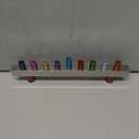 Yair Emanuel Anodized and Hammered Strip Menorah - Multicolor