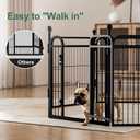 Gardner Pet Dog Playpens, 40" H 8 Panels Dog Pen Outdoor/Indoor Dog Fence Exercise Pen for Small/Medium/Large Dogs, Foldable Pet Play Yard Gate with Gravity Automatic Lock, Pet Playpen, Black
