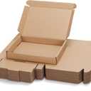 PHAREGE 7x5x1 inch Shipping Boxes Bulk 25 Pack Brown, Tab Lock Tuck Top Mailer Boxes for Packaging Small Business, Small Cardboard Gift Boxes for Wrapping Mailing Present