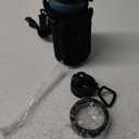 32/40/64/128 oz Insulated Water Bottle with straw & Spout Lids Keep Cold 48H Hot 24H, Large Water Flask Bottle with Shoulder Carrier Bag, Paracord Handle & Boot for Gym, Workout & Beach (Indigo Black Gradient)