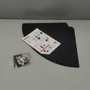 Wide Squirrel Proof Baffles for Bird Feeder Pole, Outdoor Pole Mount Stopper & Guard,Squirrel Cone (2 Pack, Black)