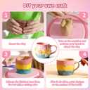 Oeasic Unicorn Pottery Wheel for Kids, Arts and Crafts for Kids Ages 8-12, PotteryCraft Kit with Clay, Art Supplies for Kids Birthday Christmas Gift for 6 7 8 9 10 11 12+