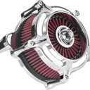 Air Filter Cleaner for Harley Davidson Softail Touring Street Road King Glide Trike for Harley Davidson Air Intake Filters for Touring 08-16, Softail 16-17 Red
