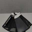 Dog Cone Collar to Stop Licking: Soft Mesh Recovery Collar After Surgery with Detachable Pad, Elizabeth Cone Alternative for Large Medium, Small Dogs, Normal Eating and Drinking (L, Jet Black) (L(Depth: 9.8in, Girth: 13.9-17.3in))