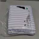 Sky Blue and White Striped Sheets - 1 Flat & 1 Fitted Sheet & 2 Pillowcases w/ Deep Pockets - Comfy, Wrinkle & Fade Free - Soft, Breathable and Cooling - Pinstripe Patterned Bedding - Queen Size