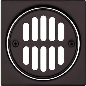 Westbrass Shower Strainer Set Square with Crown, Oil Rubbed Bronze, D313-12