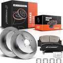 A-Premium 12.6 In (320mm) Front Vented Brake Rotors and Ceramic Pads Kit | Compatible with Kia Models - Optima 2011 2012 2013 2014 2015 2.0L, 6-Pack