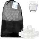 360 Pack Reusable Ice Cubes Without Diluting for Ice Bath Cubed Ice Reusable BPA Free for Bars Party Camping Fishing Refreezable Instant Cooler Packs for Injuries