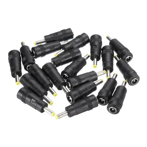 uxcell DC Power Connector Adapter, 20 Pack 5.5x2.1mm Female Jack to 4.0x1.7mm Male Plug Universal Barrel Connector for Laptop Router