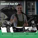 6pc Front Lower Control Arm Ball Joint Tie Rod Kit Compatible with Fit for Honda CR-V 2015 2016#OE K622942 K622943 EV800937 ES801156 ES801157