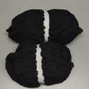 Crafted By Catherine Chunky Chenille Yarn - 2 Pack (8 oz / 227 g, 31.7 Yards Each Skein), Black, Gauge 7 Jumbo