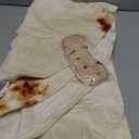 SeaRoomy Burritos Tortilla Blanket, Realistic Food Wrap Blanket Double Sided, Novelty Funny Tortilla Round Soft Blankets (Beige, 47 inches)