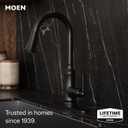 Moen Jaslynn Pulldown Kitchen Faucet, Matte Black, 87618BL