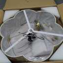 AUTELO 3-Light Modern Semi Flush Mount Ceiling Light Fixture, 18 Inch, 17.7 Inch