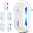 Ultrasonic Mouse & Pest Indoor Repeller Plug-in, Repellent for Mice, Rats, Roaches, Bugs, Ants, Spiders, 2 Mode (6 Pack)