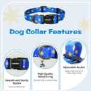 2 x Kazazoo Dog Collar Cute and Soft Nylon Puppy Collar for Boy and Girl, Adjustable Dog Collars for Small Medium Dogs, Blue Sky-S