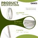 GANCO GX21833 Deck Belt for John Deere D140 D150 D160 with 48" Deck Replace Ariens 07217400, 1/2 Inch x 141 Inch Lawn Mower Belt Equipment