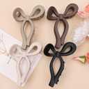 4 Pcs Bow Hair Clips Elegant Hair Claw Butterfly Hair Accessories for Girls Nonslip Butterfly Clips Hair Styling Accessories for Women