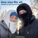 Ski Mask Balalclava Windproof Face Mask Warm Fleece Neck Cover for Cold Weather Helmet Hood for Men & Women