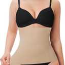 Nebility Waist Trainer for Women Tummy Control Shapewewar Plus Size Faja Body Shaper Girdle Waist Cincher Corset (XX-Large, Beige)