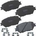 Bendix Premium SBC908 Ceramic Front Brake Pads for Lexus GS300 2006, IS250 2015-2009, Toyota Camry 2006-2002