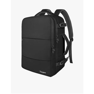 Taygeer Travel Laptop Backpack for Men Women, Airplane Approved Travel Backpack Suitcase with Usb Charging Port, Lightweight College 35l Luggage Bag 15.6inch Laptop Mochila Gifts for Business,Black