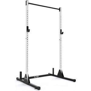 CAP FM-905Q Power Rack with Pull-Up Bar, 500lb Capacity, White