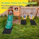2-Pack Outdoor Playground Mats, 40" L X 24" W High-Density PVC Playground Protection Mats Rubber Wearmat with Double-Sided Anti-Slip Texture for Swings and Slides