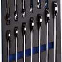 Capri Tools Angle Open End Wrench Set, 30 and 60 angles, 1/4 to 1 in. SAE, 13-Piece with Mechanic' Tray