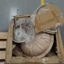 XBrand 3-Tier Water Fountain w/Pump & Pineapple Top, 51 Inch Tall, Beige