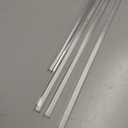 Hicarer 4 Pack 48 Inch Clear V Shaped Shower Door Seal Side Strip, Universal Fit for Framed and Frameless Glass Doors, Waterproof Vinyl Jamb Sweep to Stop Shower Leaks, No Tools Needed