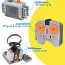 32PCS Power Function Motor Set Compatible with Technic-Parts L Brand AA/AAA-Battery-Box Remote-Control Adjustable Speed Motor Parts