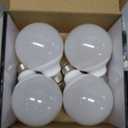 G25 LED Light Bulb, Round Vanity Light Bulbs for Bathroom, 40W LED Equivalent, Daylight White 5000K, Globe Light Bulbs E26 Base, 600LM, Non-Dimmable, 4-Pack