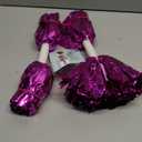 2 Pcs Cheerleading Pom Poms for Kids Adults, Metallic Matte Iridescent Pom Poms Cheerleader with Baton Handle for Boys Girls Cheer Poms Team Spirit Cheering Dance School Sport Games Competition