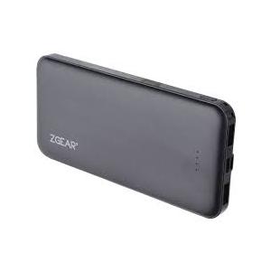 ZGear High Capacity Power Bank With LCD Display 20,000mAh Black