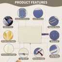 2 Pack Lined Journal Notebook for Women Men, A5 Hardcover Leather Journals with 400 Pages 80 GSM Thick for School Office Writing Business Travel, College Ruled Notebooks with Magnetic Buckle (Purple)