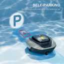 Cordless Pool Cleaner Robot, Robotic Pool Cleaner with 4400mAh Battery,Pool Vacuum for Above Ground Pool with Powerful Suction, DirtLock Tech, Self-Parking,90 Mins Runtime, Up to 850 Sq.ft