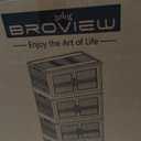 BROVIEW 150Gal Plastic Stackable Storage Boxes