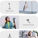 86'' Phone Tripod & Selfie Stick, Tripod for iPhone with Detachable Remote, Portable Phone Tripod Stand for Video Recording, Travel Tripod for Cell Phone, Compatible with Smartphones, DSLR