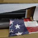 Exquimac 16FT Flag Pole with Solar Light Thick Aluminum Heavy Duty Flag Pole Kit 100MPH Wind Tested, Includes 2PCS 3x5 US Flag for Outdoor Use