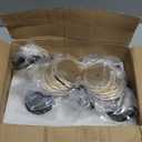 Sieral Candle Holders Bulk Taper Candlesticks Holders Set Modern Decorative Metal Candelabras for Wedding Anniversary Home Dinning Table Centerpiece Xmas Party Decor(Gold,48 Pcs)