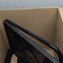 TV Tray Table, Max Folding TV Dinner Tray w/6 Height & 3 Tilt Angle, Adjustable TV Trays for Eating on Couch, Large Size Foldable Couch Laptop Table, Black, 16.9 x 22 x 29.1inch, 110lbs