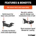 Custom 5th Wheel Brackets, Compatible with Select Silverado, Sierra 1500