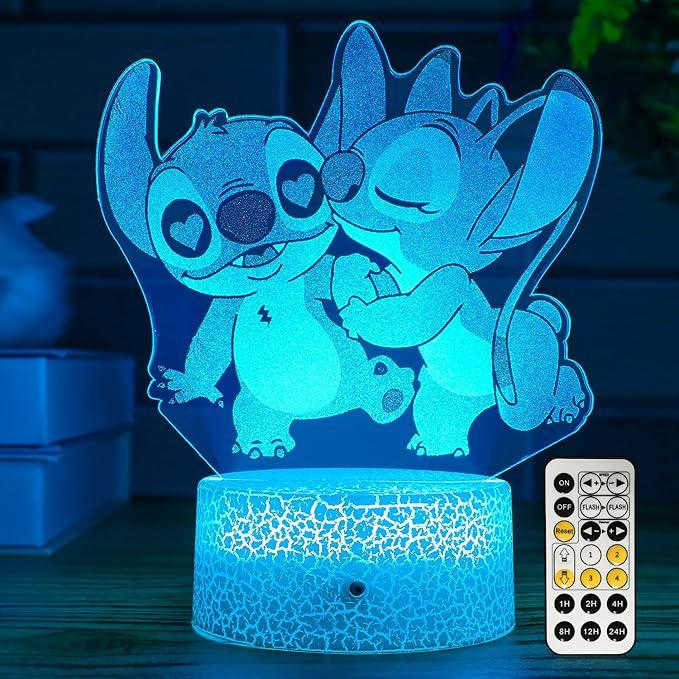 NINE SQUARE EGOU Gifts for Girls Cool Night Light with Timer Remote & Smart Touch 7 Colors Changing Dimmable Cool Room Decor Bedside Lamp for Bedroom Boys Girls