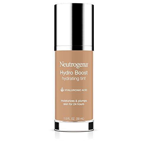 2 Pack Neutrogena Hydro Boost Hydrating Tint with Hyaluronic Acid, Lightweight Water Gel Formula, Moisturizing, Oil-Free & Non-Comedogenic Liquid Foundation Makeup, 60 Natural Beige 1.0 fl. oz